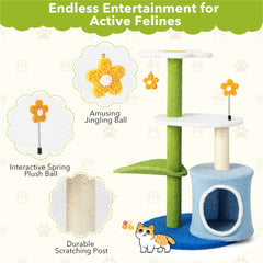 4-Tier Cute Cat Tree   ﻿